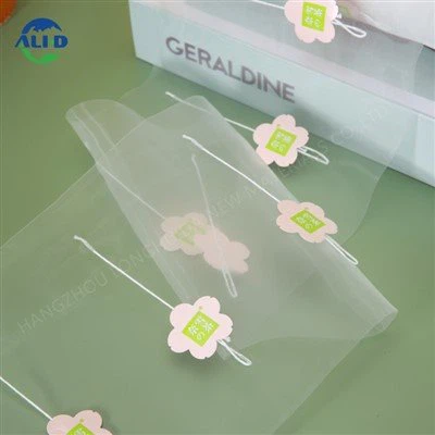 Obnovljiva piramidalna folija za vrećice čaja s naljepnicom i uzicom